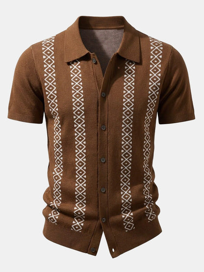 Geometric Knit Shirt