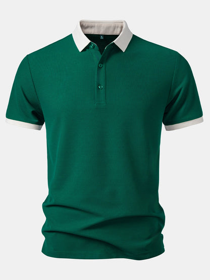 Contrast Collar Polo
