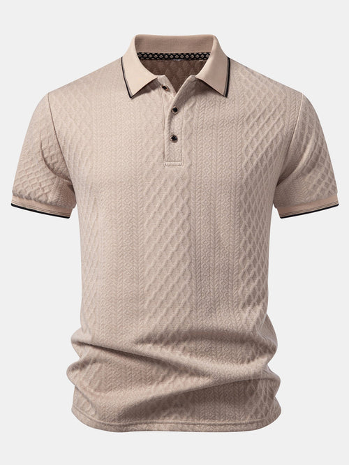 Geometry Jacquard Polo