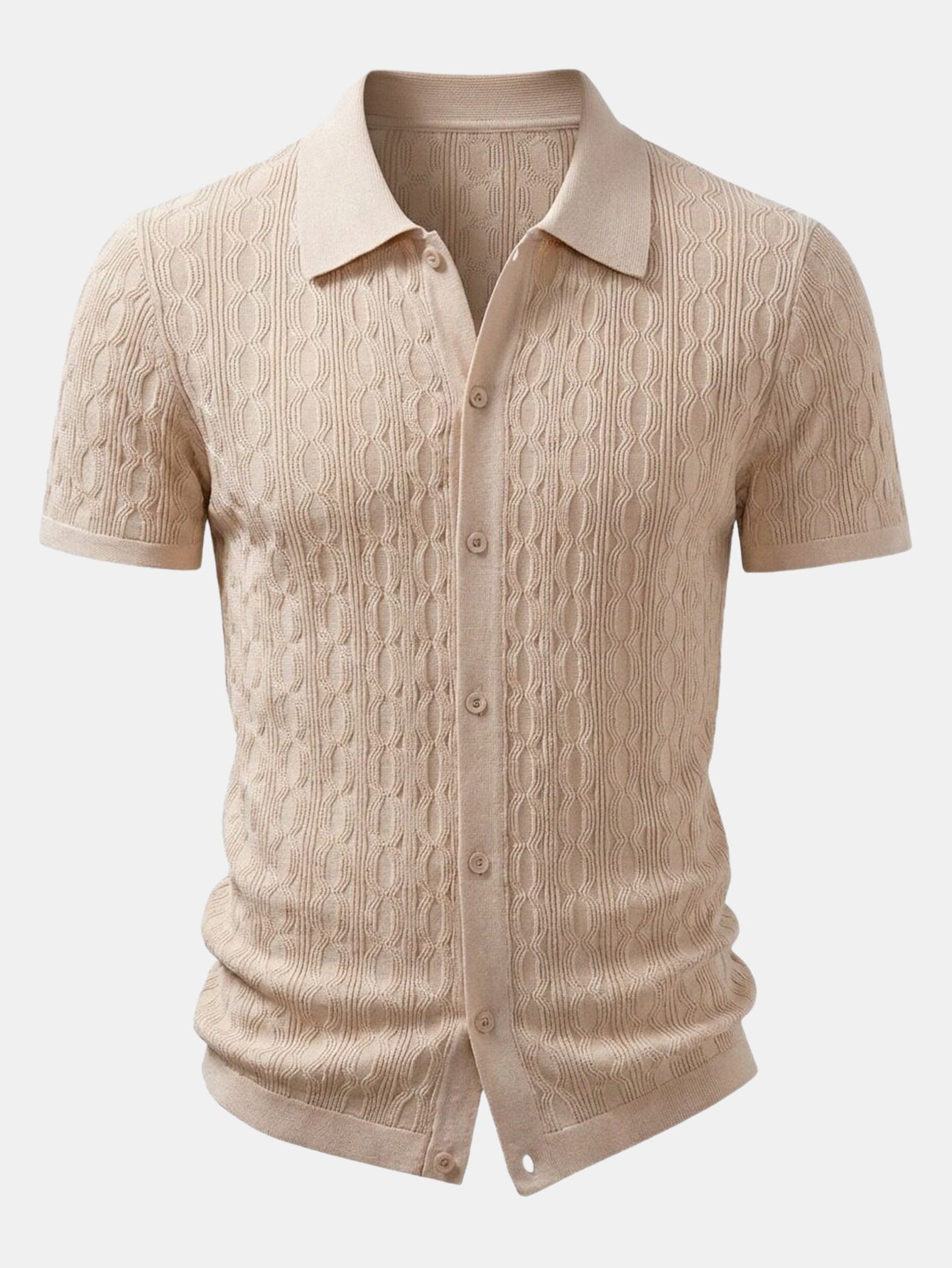 Twisted Jacquard Knit Shirt