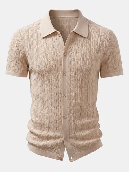 Twisted Jacquard Knit Shirt