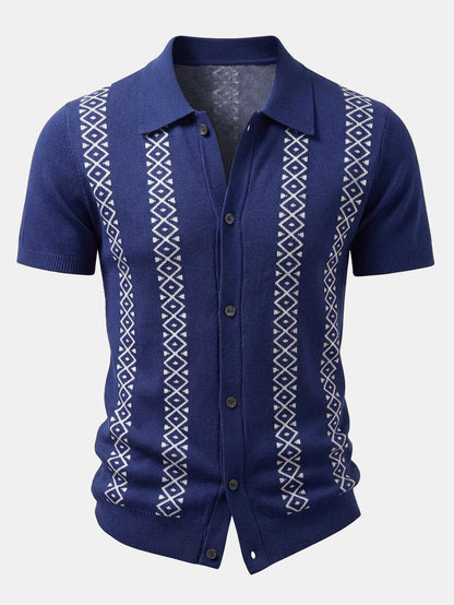 Geometric Knit Shirt