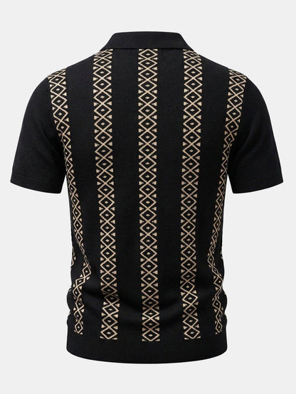 Geometric Knit Shirt