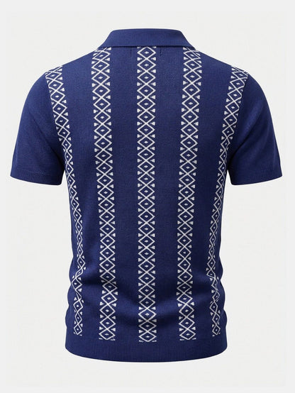 Geometric Knit Shirt