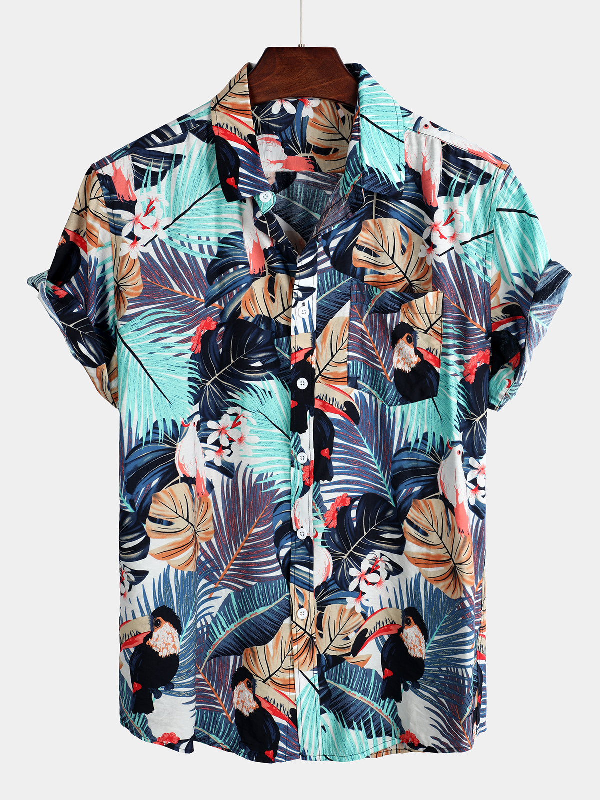 Men's Casual Holiday Pocket Cotton Shirt