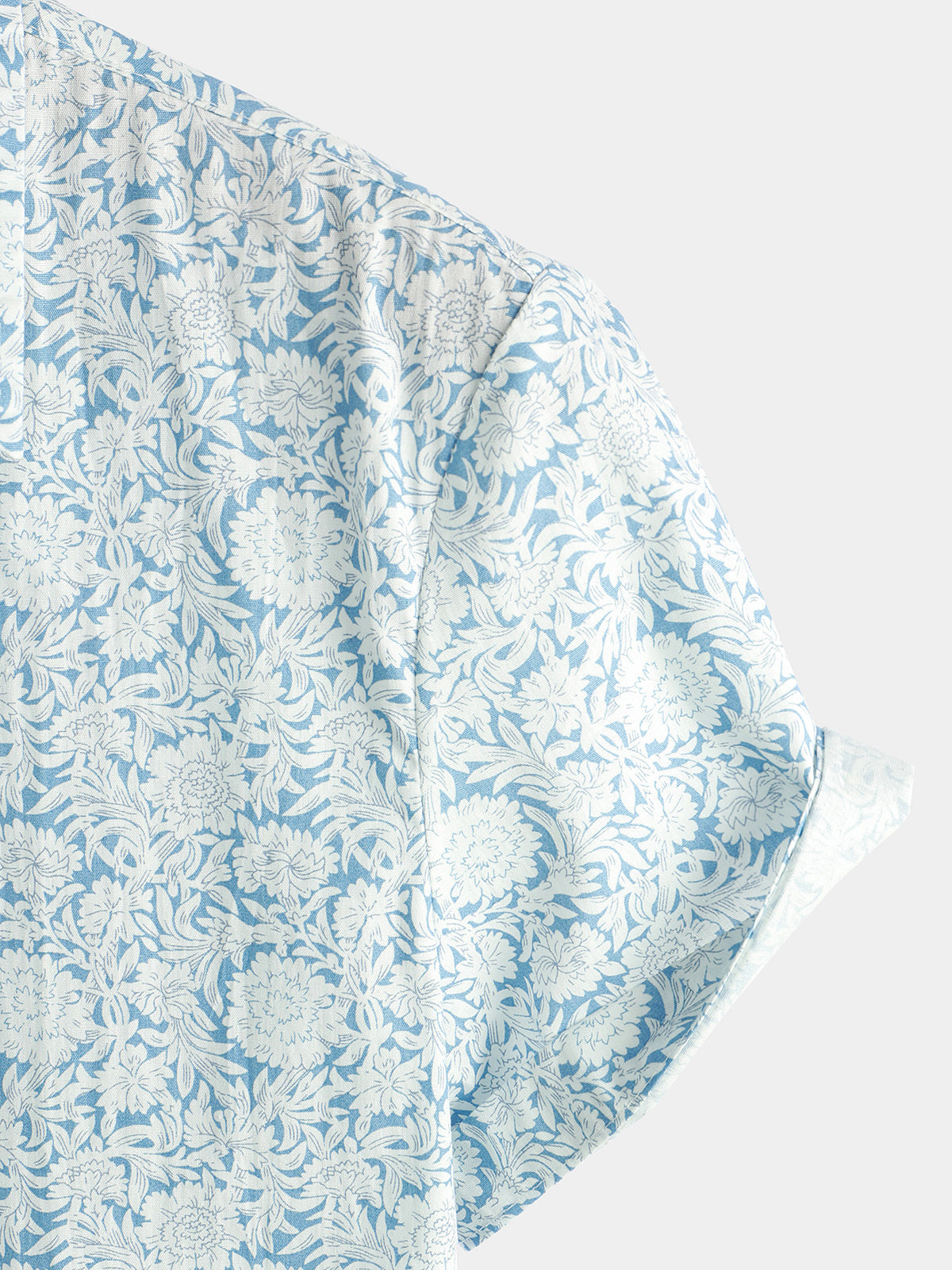 Men's Floral Printed Holiday Cotton Casual Shirt