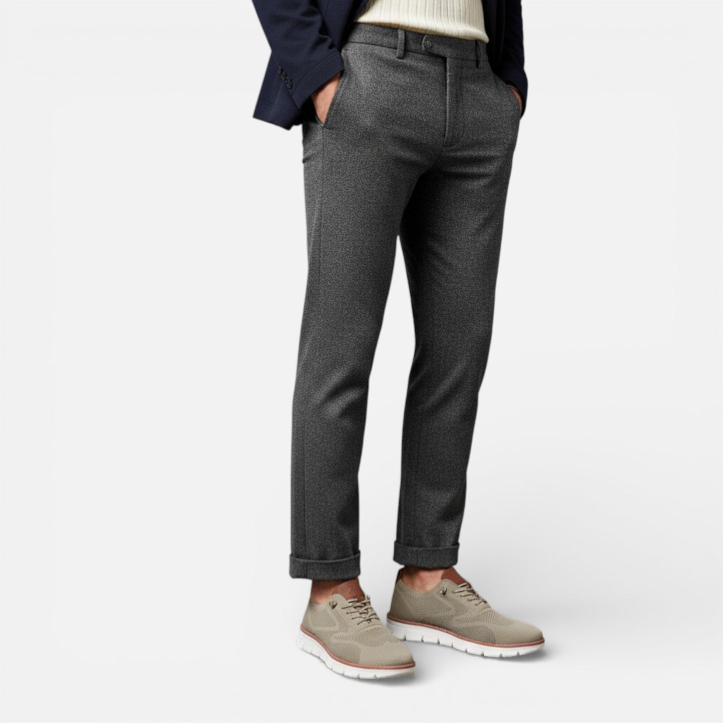 Men’s Refined Knit Lace-Up Oxfords