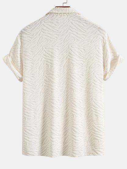 Animal Texture Terry Cuban Shirt