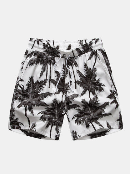 Palm Tree Print Swim Shorts