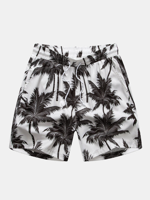 Palm Tree Print Swim Shorts