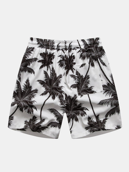 Palm Tree Print Swim Shorts