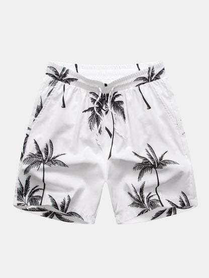 Palm Tree Print Swim Shorts