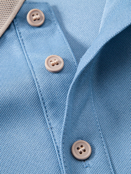 Contrast Collar Polo