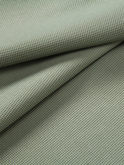 Textured Zipper Polo
