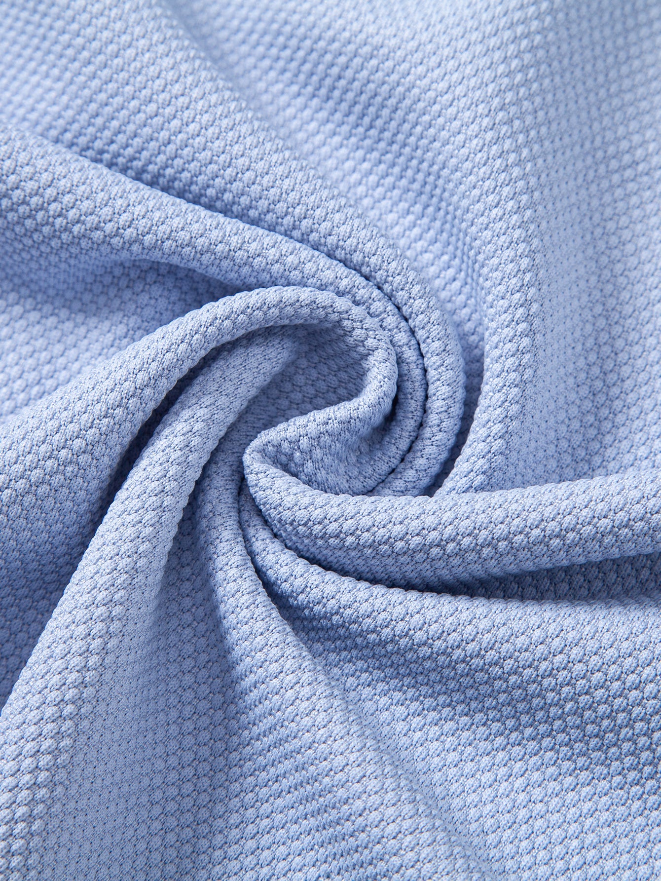 Contrast Trim Textured Polo