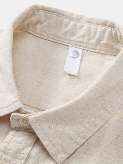 Linen Pocket Button Up Shirt