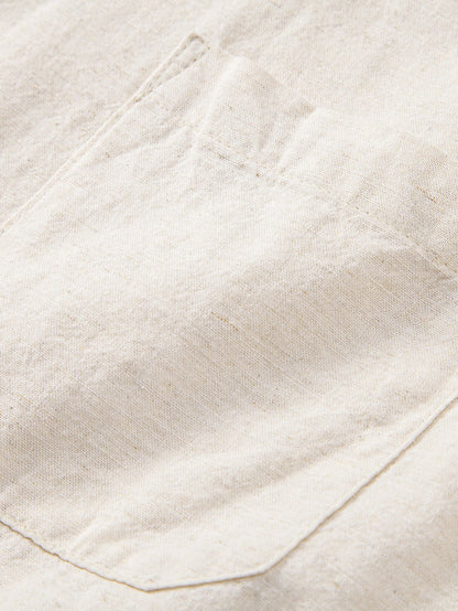 Linen Pocket Button Up Shirt