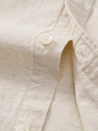 Linen Pocket Button Up Shirt