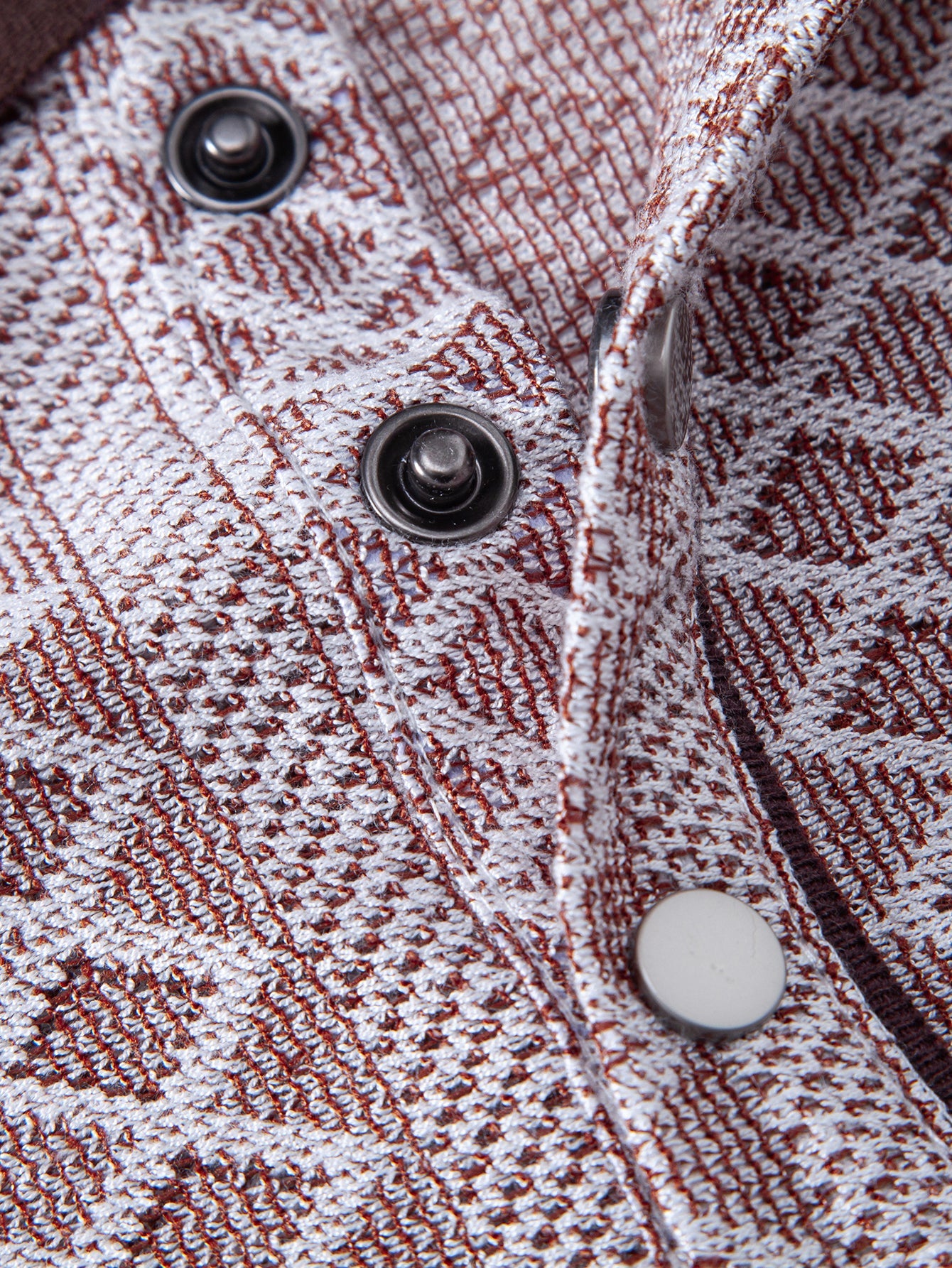 Geometric Rhombus Jacquard Polo
