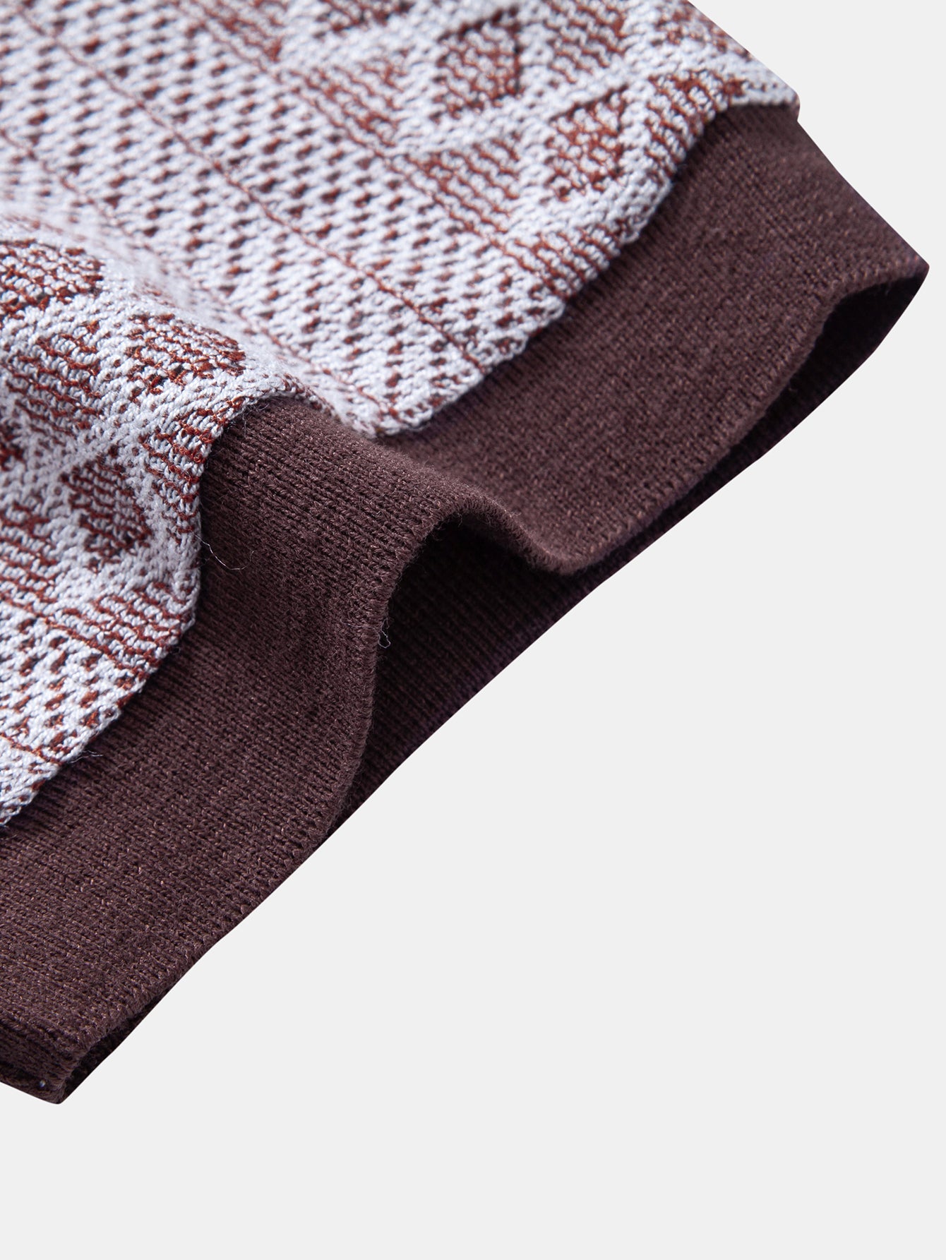 Geometric Rhombus Jacquard Polo