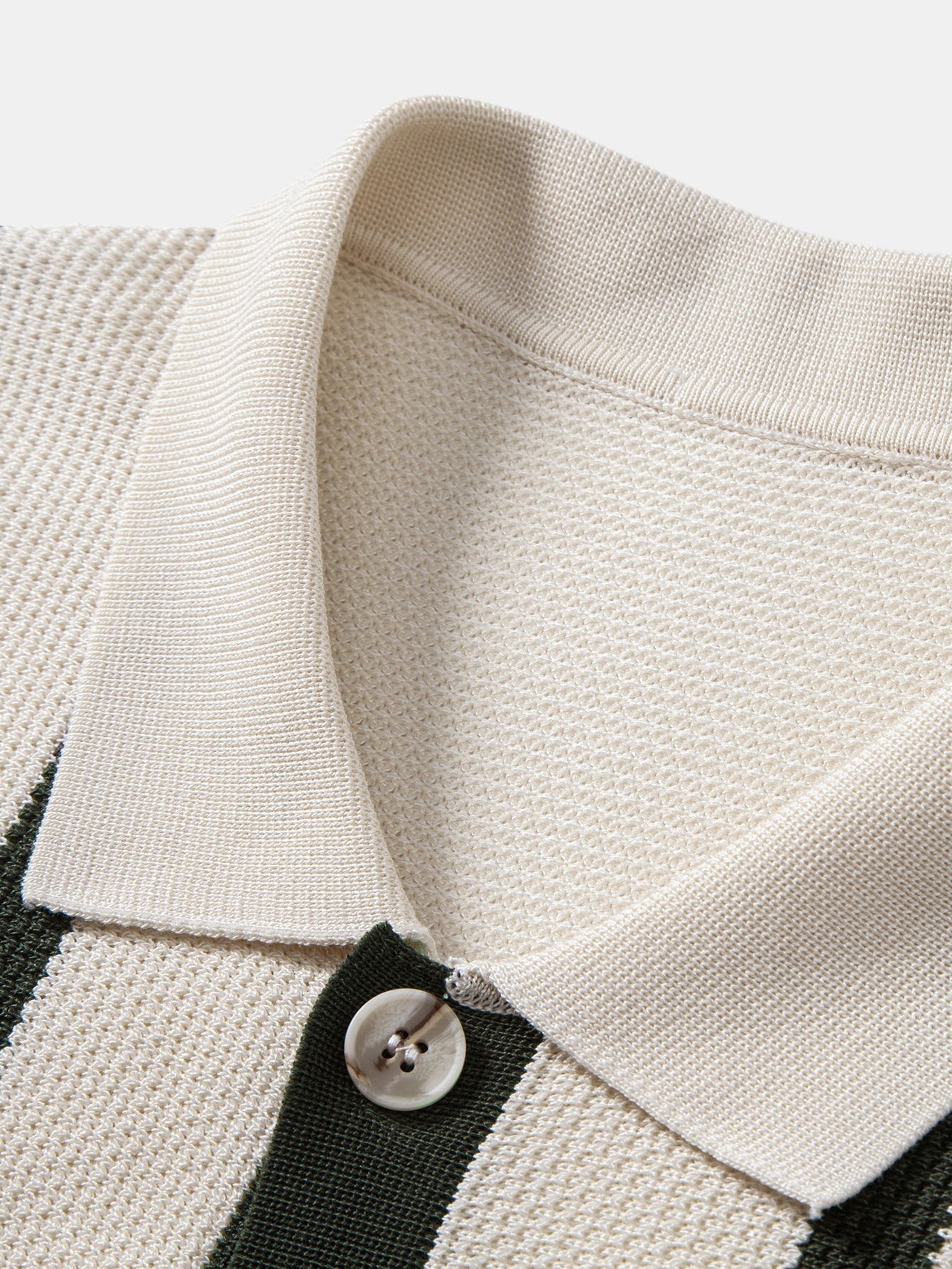 Stripe Button Up Knit Shirt