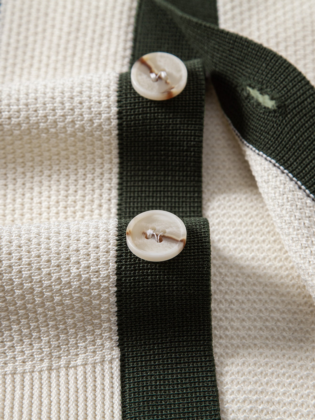 Stripe Button Up Knit Shirt