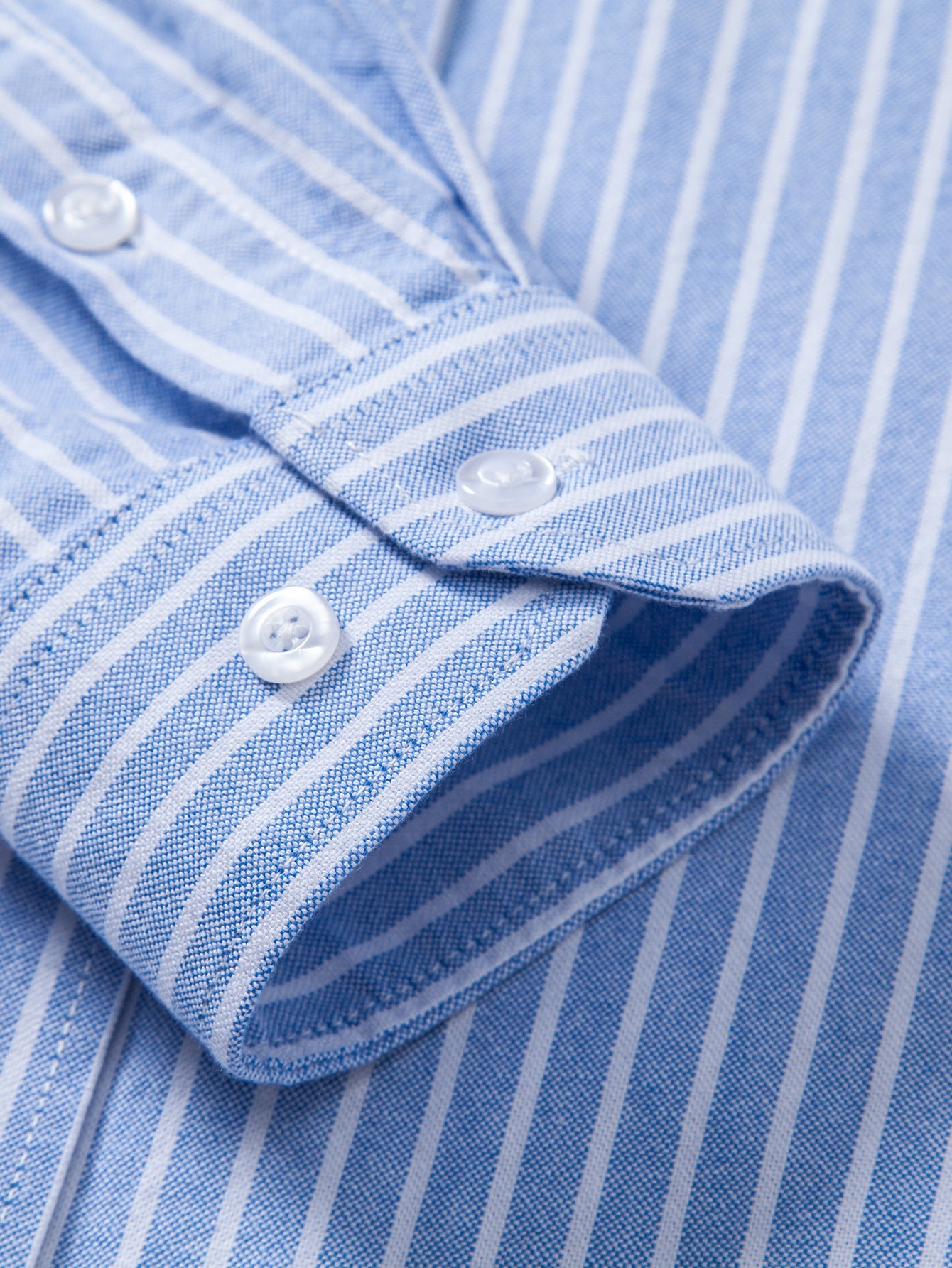 Cowboy Embroidery Cotton Stripe Shirt