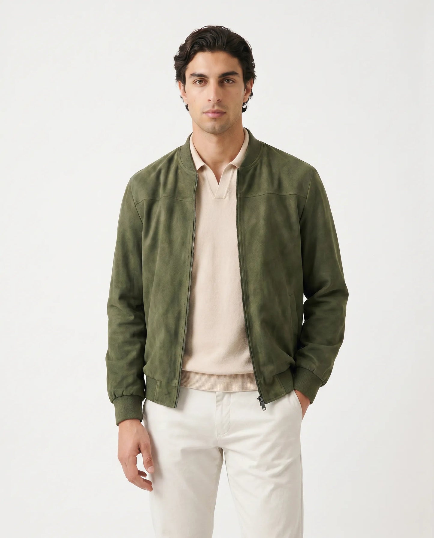 Men’s Aviator Suede Jacket