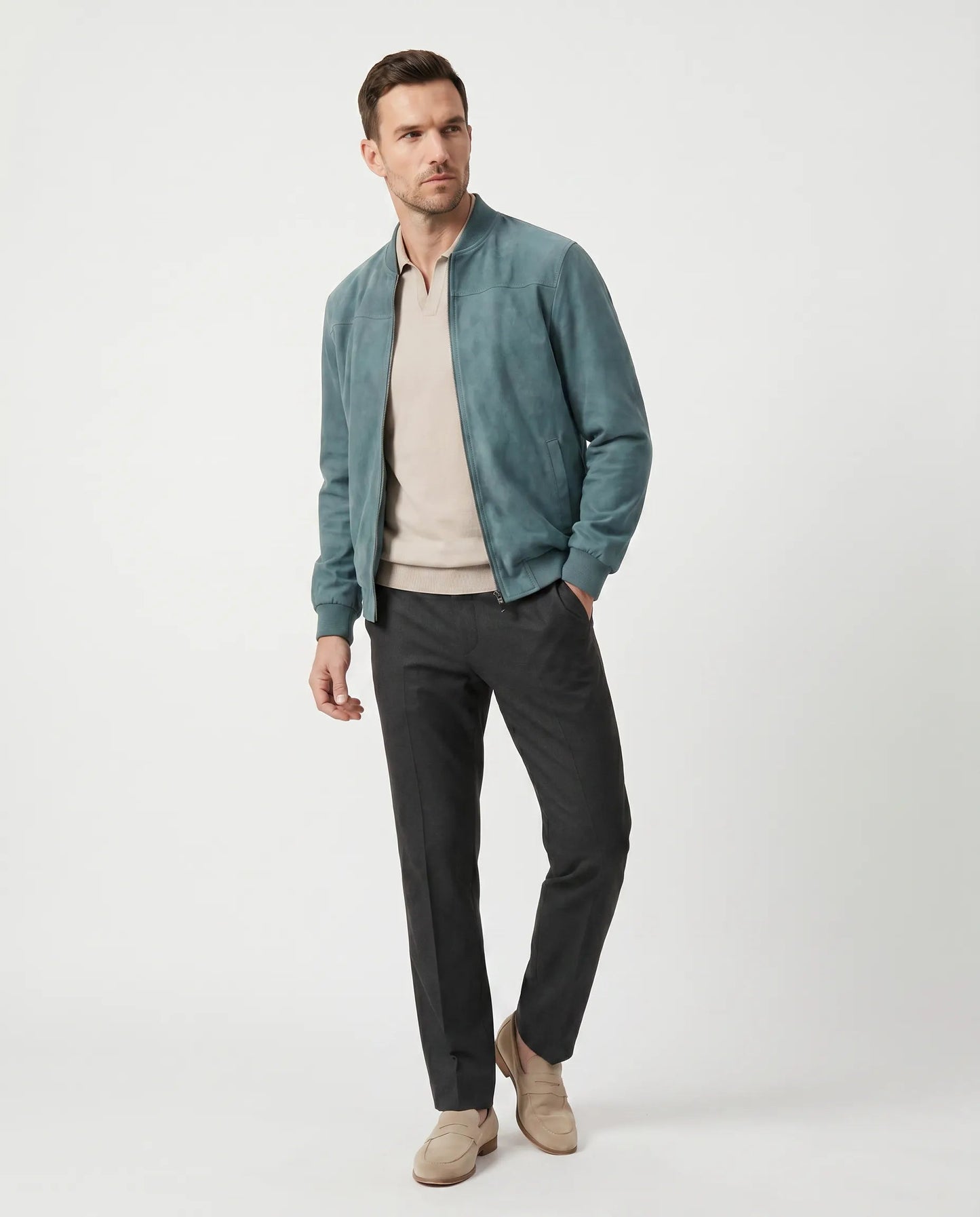 Men’s Aviator Suede Jacket