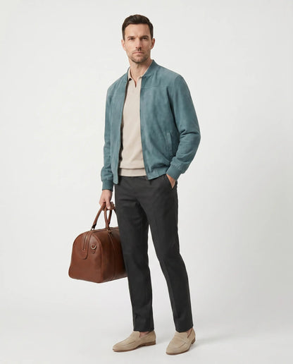 Men’s Aviator Suede Jacket