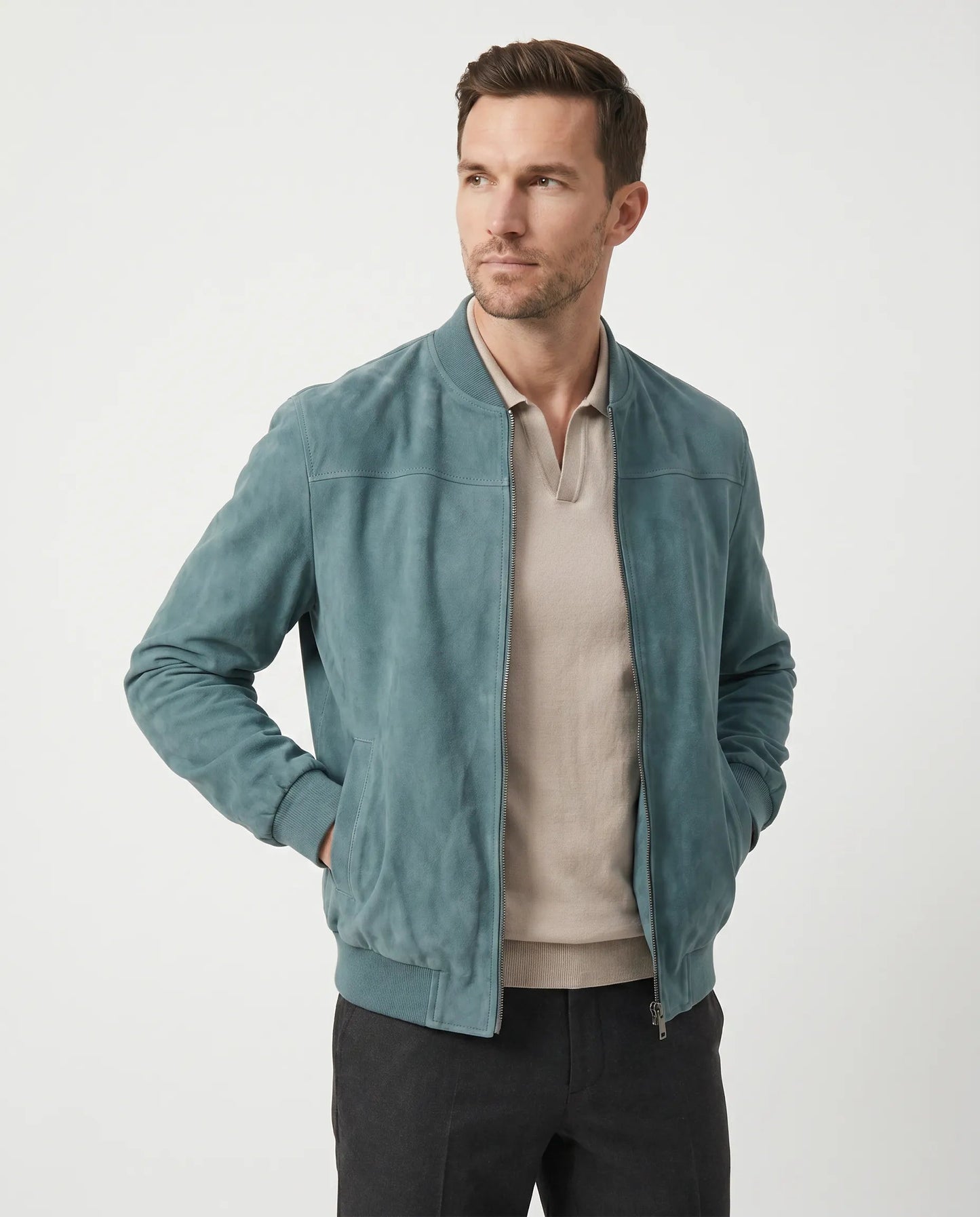 Men’s Aviator Suede Jacket
