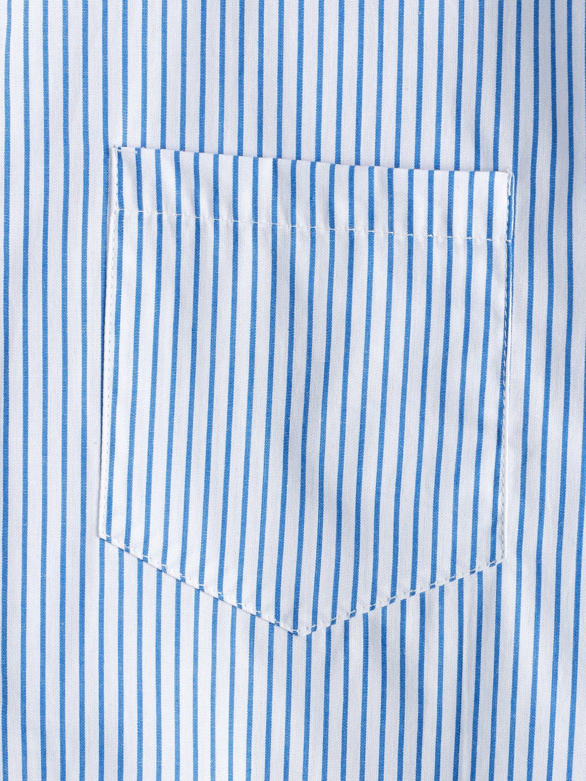 Men's Casual Striped Pocket Short Sleeve Shirt