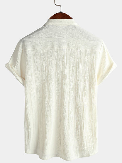 Men's Summer Pocket Casual Short Sleeve Shirt