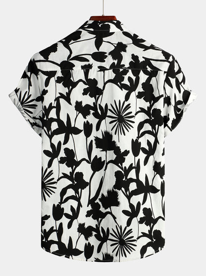 Men's Floral Cotton Tropical Hawaiian Shirt