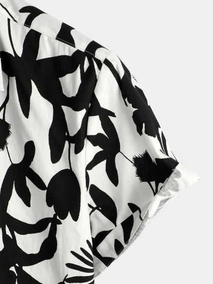 Men's Floral Cotton Tropical Hawaiian Shirt