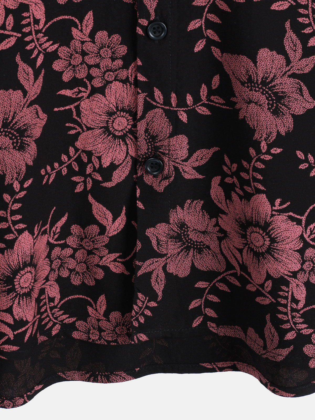 Men's Floral Print Vintage Flower Holiday Breathable Button Up Hawaiian Short Sleeve Shirt