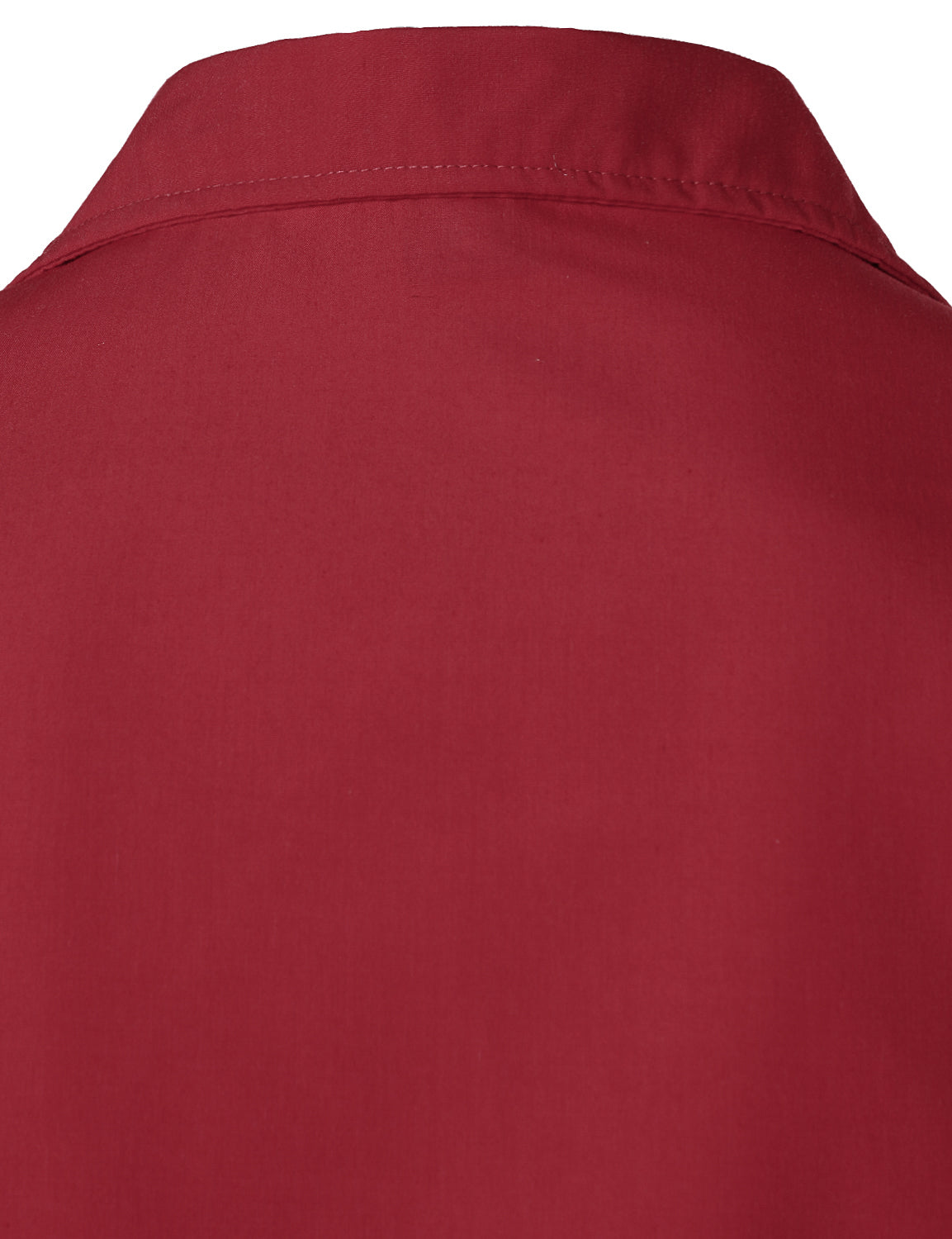 Men's Red Short Sleeve Pocket Cuban Guayabera Shirt