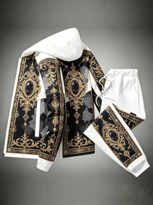 Men's Vintage Baroque Jacket and Trousers 2 Piece Set
