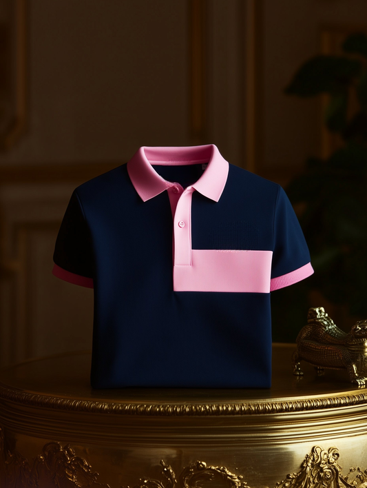 Men's Business Casual Button Old Money Short Sleeve Polo Shirt