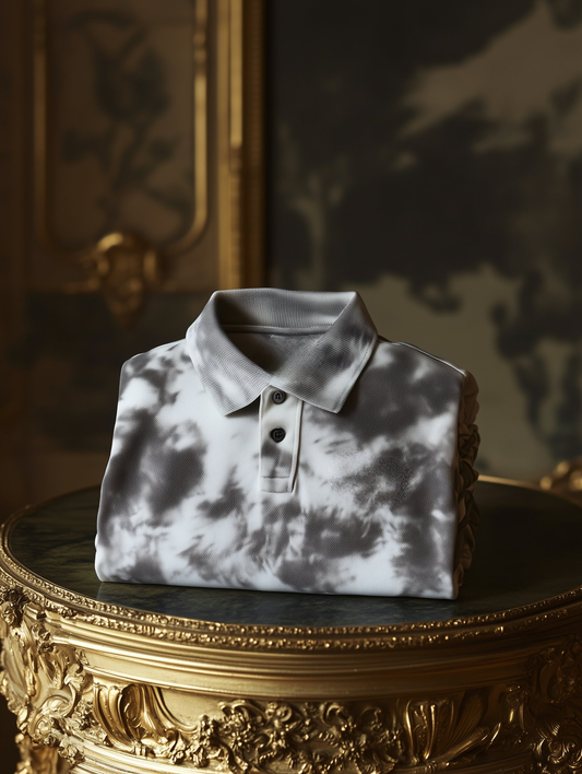 Men's Business Casual Button Old Money Short Sleeve Polo Shirt