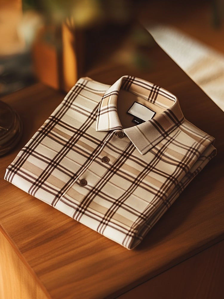 Men's Classic Business Logo Button Short Sleeve Polo Shirt