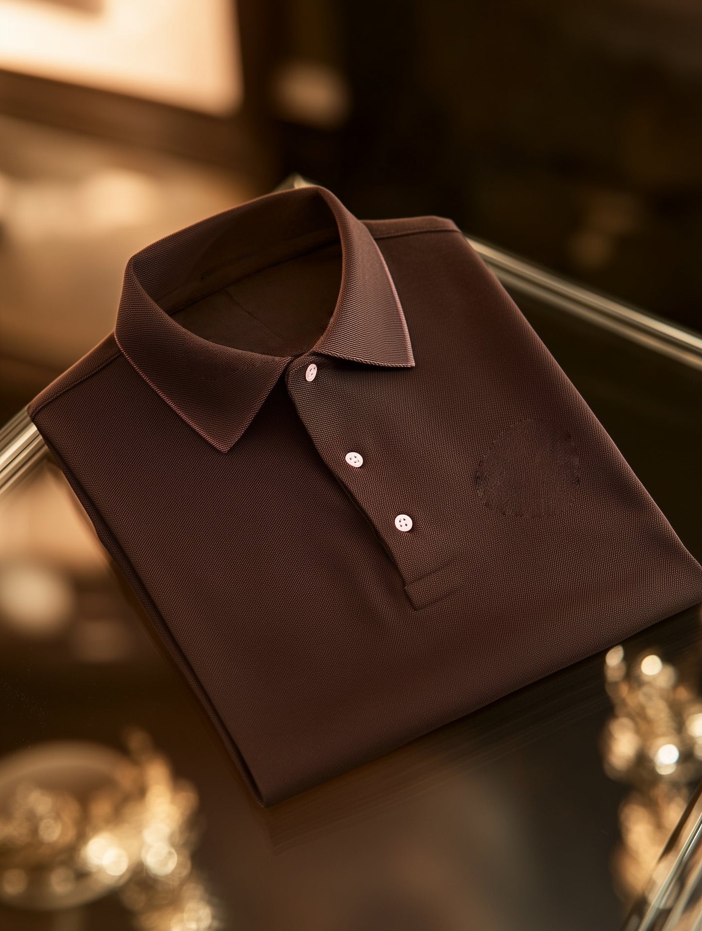 Men's Classic Business Old Money Button Short Sleeve Polo Shirt