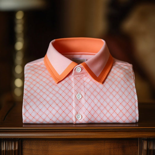 Men's Business Casual    Embroidered Button Short Sleeve Polo Shirt