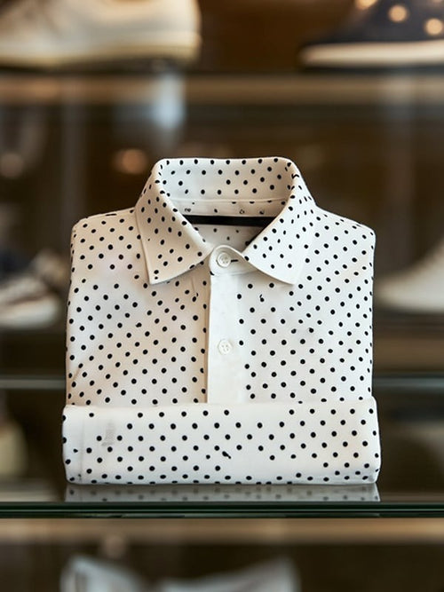 Men's Classic Business Logo Button Short Sleeve Polo Shirt