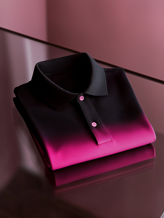 Men's Classic Business Old Money Button Short Sleeve Polo Shirt