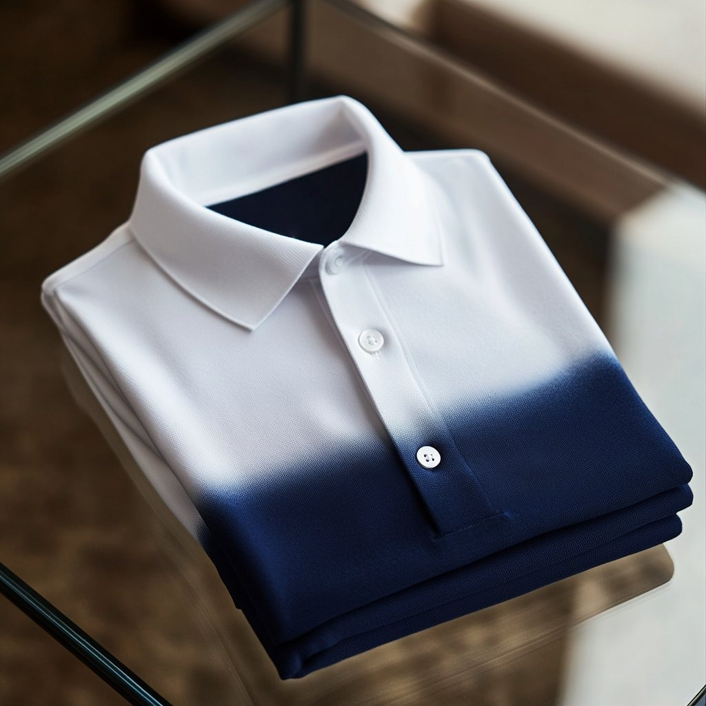 Men's Business Casual Embroidered    Button Short Sleeve Polo Shirt