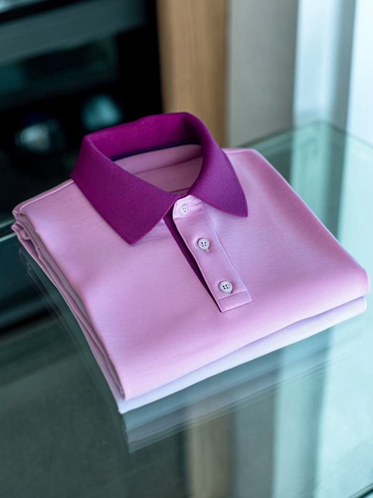 Men's Business Casual Logo Button Short Sleeve Polo Shirt