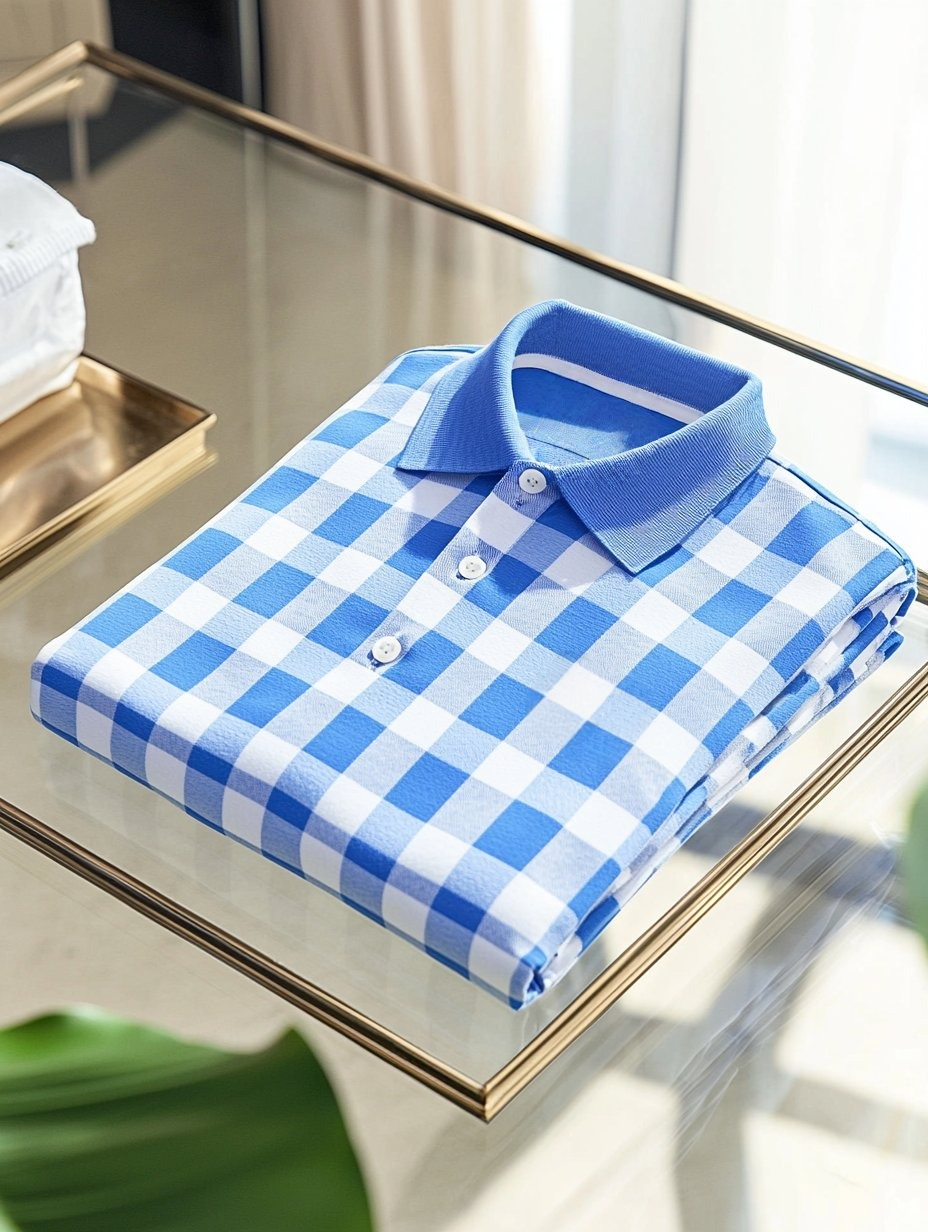 Men's Business Casual Embroidered    Button Short Sleeve Polo Shirt