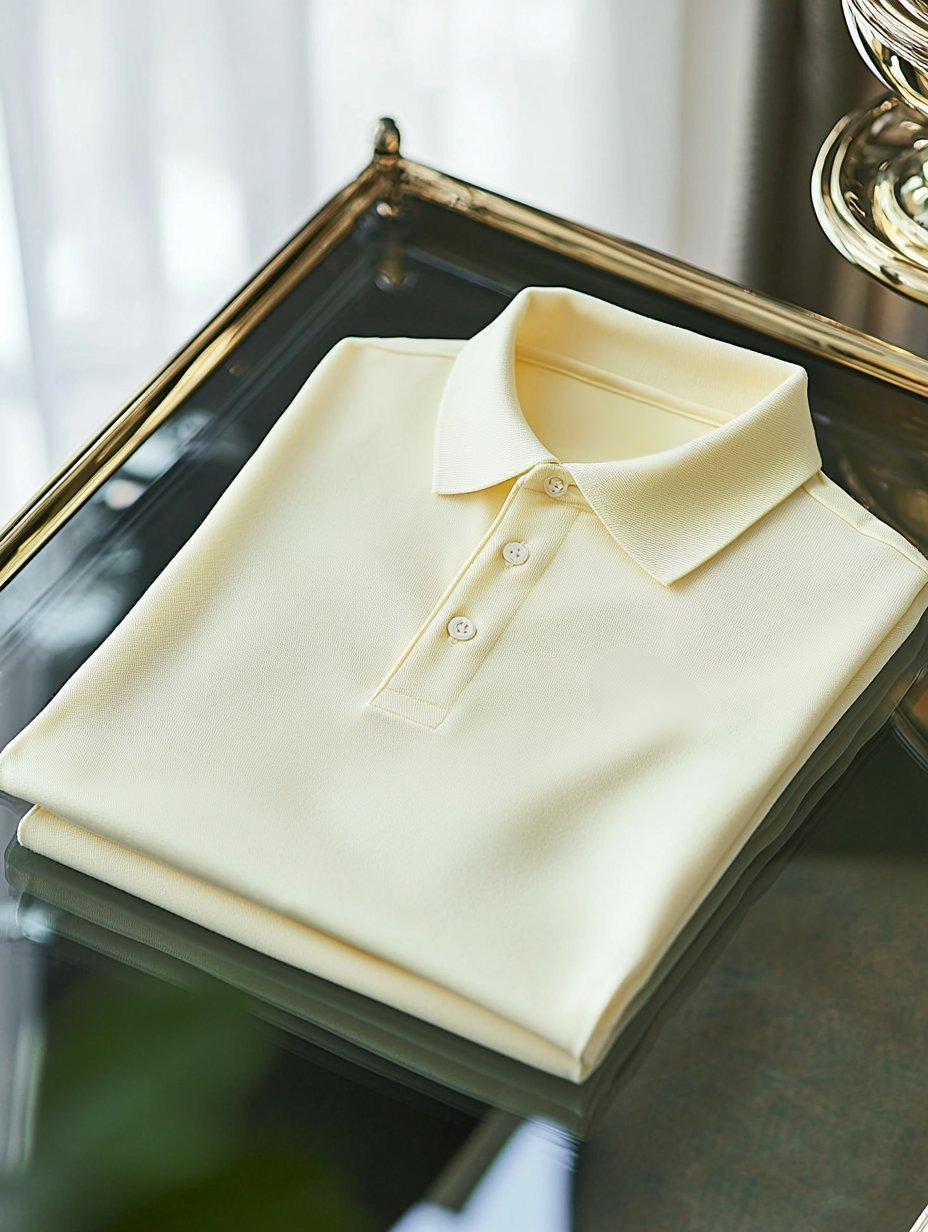 Men's Business Casual Embroidered    Button Short Sleeve Polo Shirt