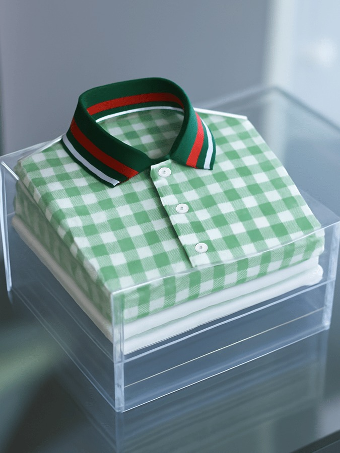 Men's Business Casual Printed Polo Shirt